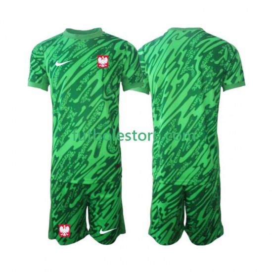 Tercera Equipación del Polonia Portero 2024 Manga Corta para Niño (Camiseta y pantalón) Tercera Equipación del Polonia Portero 2024 Manga Corta para Niño (Camiseta y pantalón)