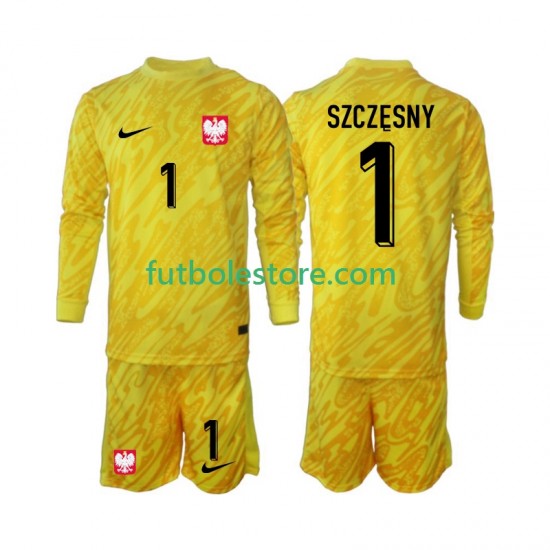 Primera Equipación del Polonia Portero Szczesny 1 2024 ML para Niño (Camiseta y pantalón) Primera Equipación del Polonia Portero Szczesny 1 2024 ML para Niño (Camiseta y pantalón)