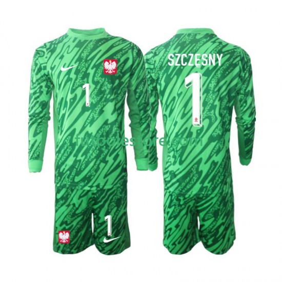 Tercera Equipación del Polonia Portero Szczesny 1 2024 ML para Niño (Camiseta y pantalón) Tercera Equipación del Polonia Portero Szczesny 1 2024 ML para Niño (Camiseta y pantalón)