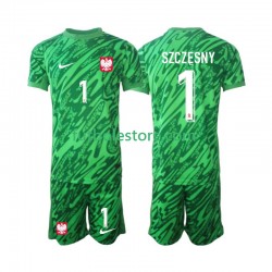 Tercera Equipación del Polonia Portero Szczesny 1 2024 Manga Corta para Niño (Camiseta y pantalón)