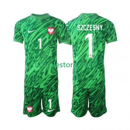 Tercera Equipación del Polonia Portero Szczesny 1 2024 Manga Corta para Niño (Camiseta y pantalón) Tercera Equipación del Polonia Portero Szczesny 1 2024 Manga Corta para Niño (Camiseta y pantalón)
