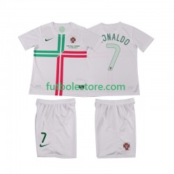 Segunda Equipación del Portugal Cristiano Ronaldo 7 Retro 2012 Manga Corta para Niño (Camiseta y pantalón)