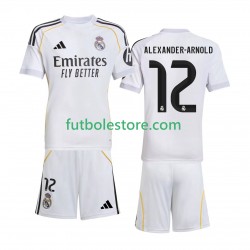 Primera Equipación del Real Madrid Alexander-Arnold 12 2025-2026 Manga Corta para Niño (Camiseta y pantalón)