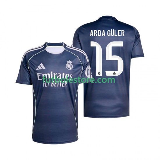 Segunda Equipación del Real Madrid Arda Guler 15 2025-2026 Manga Corta para Hombre Segunda Equipación del Real Madrid Arda Guler 15 2025-2026 Manga Corta para Hombre