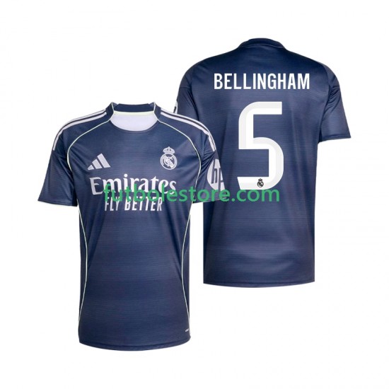 Segunda Equipación del Real Madrid Jude Bellingham 5 2025-2026 Manga Corta para Hombre Segunda Equipación del Real Madrid Jude Bellingham 5 2025-2026 Manga Corta para Hombre