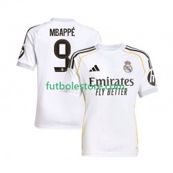 Primera Equipación del Real Madrid Kylian Mbappe 9 2025-2026 Manga Corta para Hombre