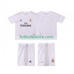 Primera Equipación del Real Madrid Retro 2015 2016 Manga Corta para Niño (Camiseta y pantalón)