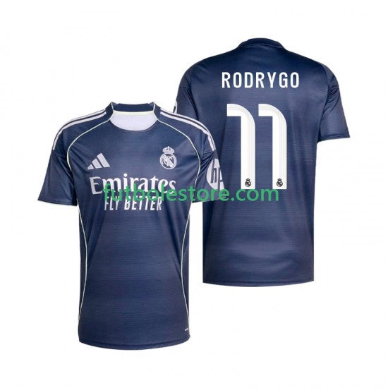 Segunda Equipación del Real Madrid Rodrygo 11 2025-2026 Manga Corta para Hombre Segunda Equipación del Real Madrid Rodrygo 11 2025-2026 Manga Corta para Hombre