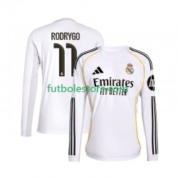 Primera Equipación del Real Madrid Rodrygo 11 2025-2026 ML para Hombre