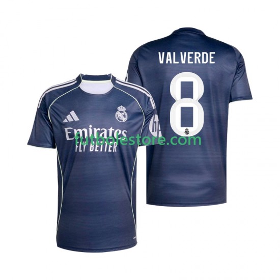 Segunda Equipación del Real Madrid Valverde 8 2025-2026 Manga Corta para Hombre Segunda Equipación del Real Madrid Valverde 8 2025-2026 Manga Corta para Hombre