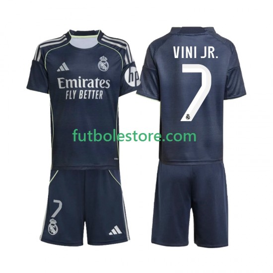 Segunda Equipación del Real Madrid Vinicius Junior 7 2025-2026 Manga Corta para Niño (Camiseta y pantalón) Segunda Equipación del Real Madrid Vinicius Junior 7 2025-2026 Manga Corta para Niño (Camiseta y pantalón)