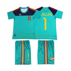 Primera Equipación del España Casillas 1 Retro 2010 Manga Corta para Niño (Camiseta y pantalón)
