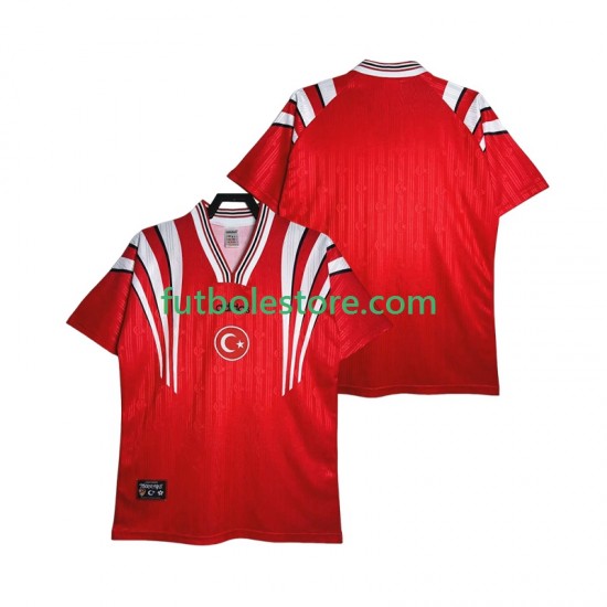 Primera Equipación del Turquía Retro 1996 Manga Corta para Hombre Primera Equipación del Turquía Retro 1996 Manga Corta para Hombre