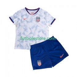 Primera Equipación del Estados Unidos 2025 Manga Corta para Niño (Camiseta y pantalón)