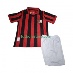 Primera Equipación del AC Milan 125th Anniversary 2024-2025 Manga Corta para Niño (Camiseta y pantalón)