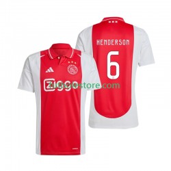 Primera Equipación del AFC Ajax Henderson 6 2024-2025 Manga Corta para Hombre Primera Equipación del AFC Ajax Henderson 6 2024-2025 Manga Corta para Hombre