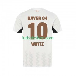 Segunda Equipación del Bayer 04 Leverkusen Florian Wirtz 10 2024-2025 Manga Corta para Hombre
