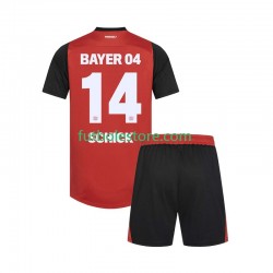 Primera Equipación del Bayer 04 Leverkusen Patrik Schick 14 2024-2025 Manga Corta para Niño (Camiseta y pantalón)