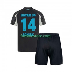 Tercera Equipación del Bayer 04 Leverkusen Patrik Schick 14 2024-2025 Manga Corta para Niño (Camiseta y pantalón)
