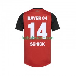 Primera Equipación del Bayer 04 Leverkusen Patrik Schick 14 2024-2025 Manga Corta para Hombre