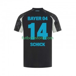 Tercera Equipación del Bayer 04 Leverkusen Patrik Schick 14 2024-2025 Manga Corta para Hombre