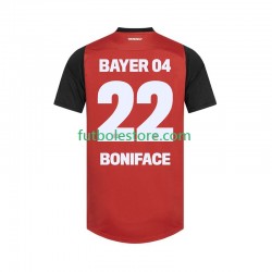 Primera Equipación del Bayer 04 Leverkusen Victor Boniface 22 2024-2025 Manga Corta para Hombre