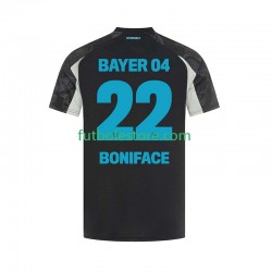 Tercera Equipación del Bayer 04 Leverkusen Victor Boniface 22 2024-2025 Manga Corta para Hombre