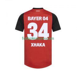 Primera Equipación del Bayer 04 Leverkusen XHAKA 34 2024-2025 Manga Corta para Hombre