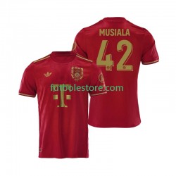Primera Equipación del Bayern de Múnich Jamal Musiala 42 125th Anniversary 2024-2025 Rojo Manga Corta para Hombre