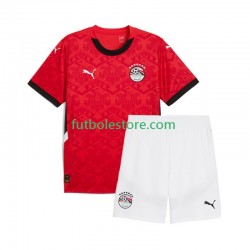 Primera Equipación del Egipto 2024-2025 Manga Corta para Niño (Camiseta y pantalón)