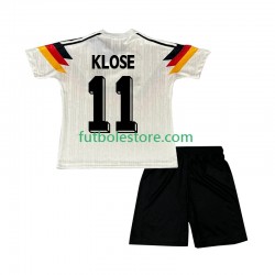 Primera Equipación del Alemania Klose 11 Retro 1990 Manga Corta para Niño (Camiseta y pantalón)