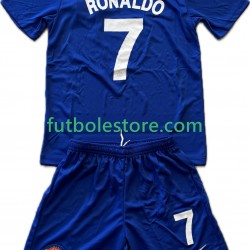 Tercera Equipación del Manchester United Cristiano Ronaldo 7 Retro 2008-2009 Manga Corta para Niño (Camiseta y pantalón)