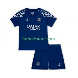 Cuarta Equipación del Paris Saint-Germain 2024-2025 Manga Corta para Niño (Camiseta y pantalón)