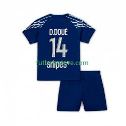Cuarta Equipación del Paris Saint-Germain Desire Doue 14 2024-2025 Manga Corta para Niño (Camiseta y pantalón)