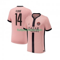 Tercera Equipación del Paris Saint-Germain Desire Doue 14 2024-2025 Manga Corta para Hombre