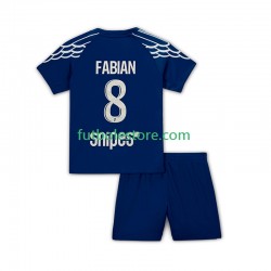 Cuarta Equipación del Paris Saint-Germain Fabian 8 2024-2025 Manga Corta para Niño (Camiseta y pantalón)