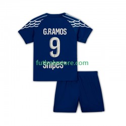 Cuarta Equipación del Paris Saint-Germain Goncalo Ramos 9 2024-2025 Manga Corta para Niño (Camiseta y pantalón)