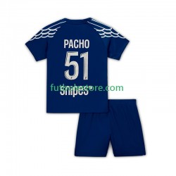 Cuarta Equipación del Paris Saint-Germain Pacho 51 2024-2025 Manga Corta para Niño (Camiseta y pantalón)