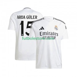 Primera Equipación del Real Madrid ARDA GuLER 15 2024-2025 Manga Corta para Hombre