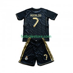 Segunda Equipación del Real Madrid Cristiano Ronaldo 7 Retro 2011-2012 Manga Corta para Niño (Camiseta y pantalón)