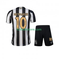 Segunda Equipación del Santos Neymar JR 10 2024-2025 Manga Corta para Niño (Camiseta y pantalón)
