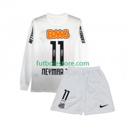 Primera Equipación del Santos Neymar JR 11 Retro 2011-2012 ML para Niño (Camiseta y pantalón)