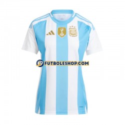 Primera Equipación del Argentina Copa America 2024 Azul Blanco Manga Corta para Mujer