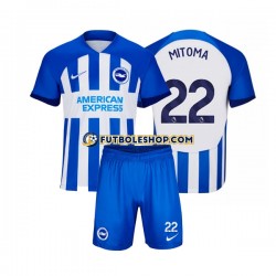 Primera Equipación del Brighton Hove Albion Mitoma 22 2023-2024 Manga Corta para Niño (Camiseta y pantalón)