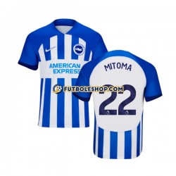 Primera Equipación del Brighton Hove Albion Mitoma 22 2023-2024 Manga Corta para Hombre