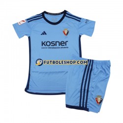 Segunda Equipación del CA Osasuna 2023-2024 Azul Manga Corta para Niño (Camiseta y pantalón)