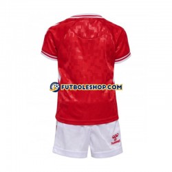 Primera Equipación del Dinamarca Euro 2024 Rojo Manga Corta para Niño (Camiseta y pantalón)
