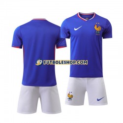 Primera Equipación del Francia Euro 2024 Azul Manga Corta para Niño (Camiseta y pantalón)