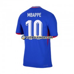 Primera Equipación del Francia Kylian Mbappe 10 Euro 2024 Azul Manga Corta para Hombre