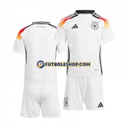 Primera Equipación del Alemania Euro 2024 Blanco Manga Corta para Niño (Camiseta y pantalón)